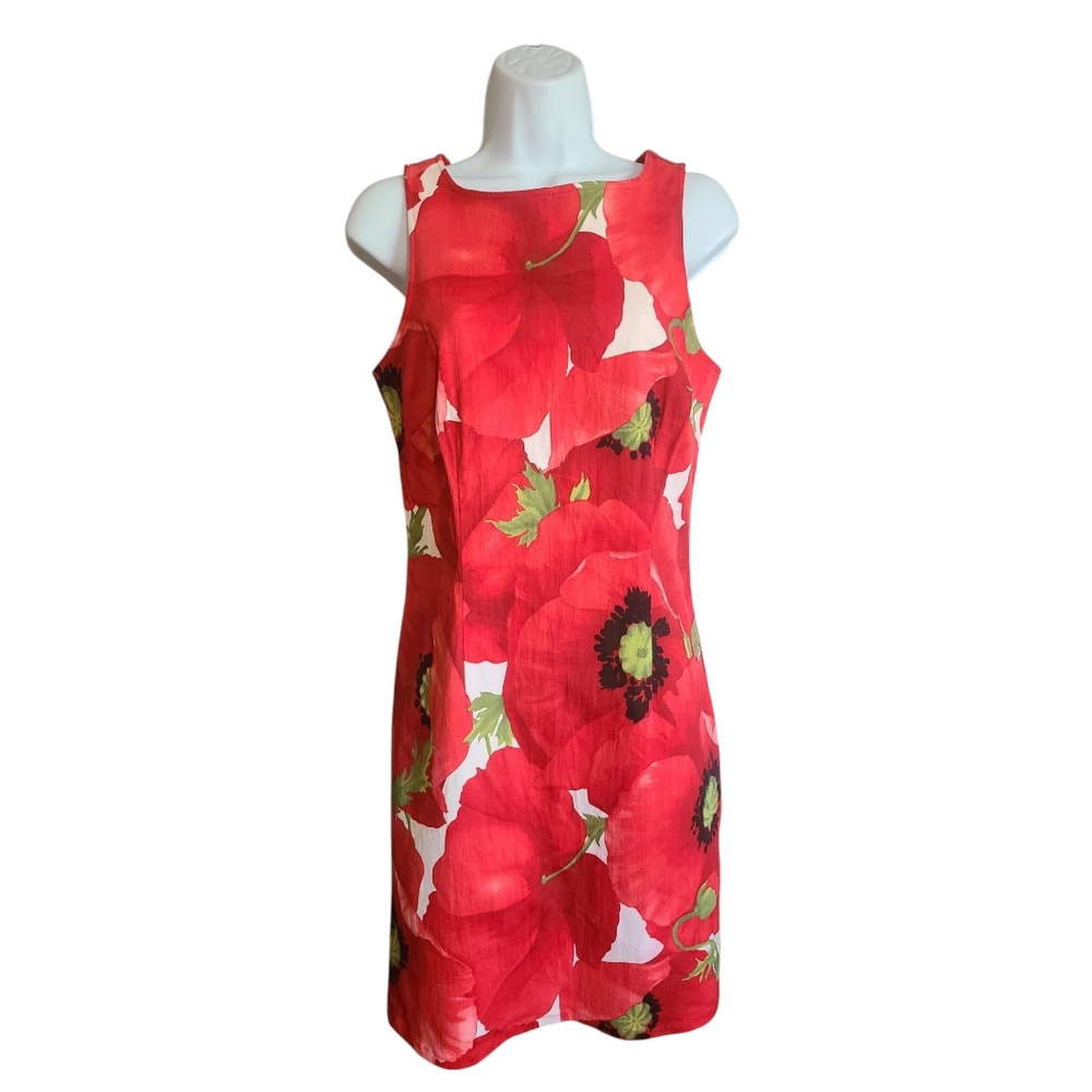 CATHERINE STEWART Tropical Sheath Dress 10